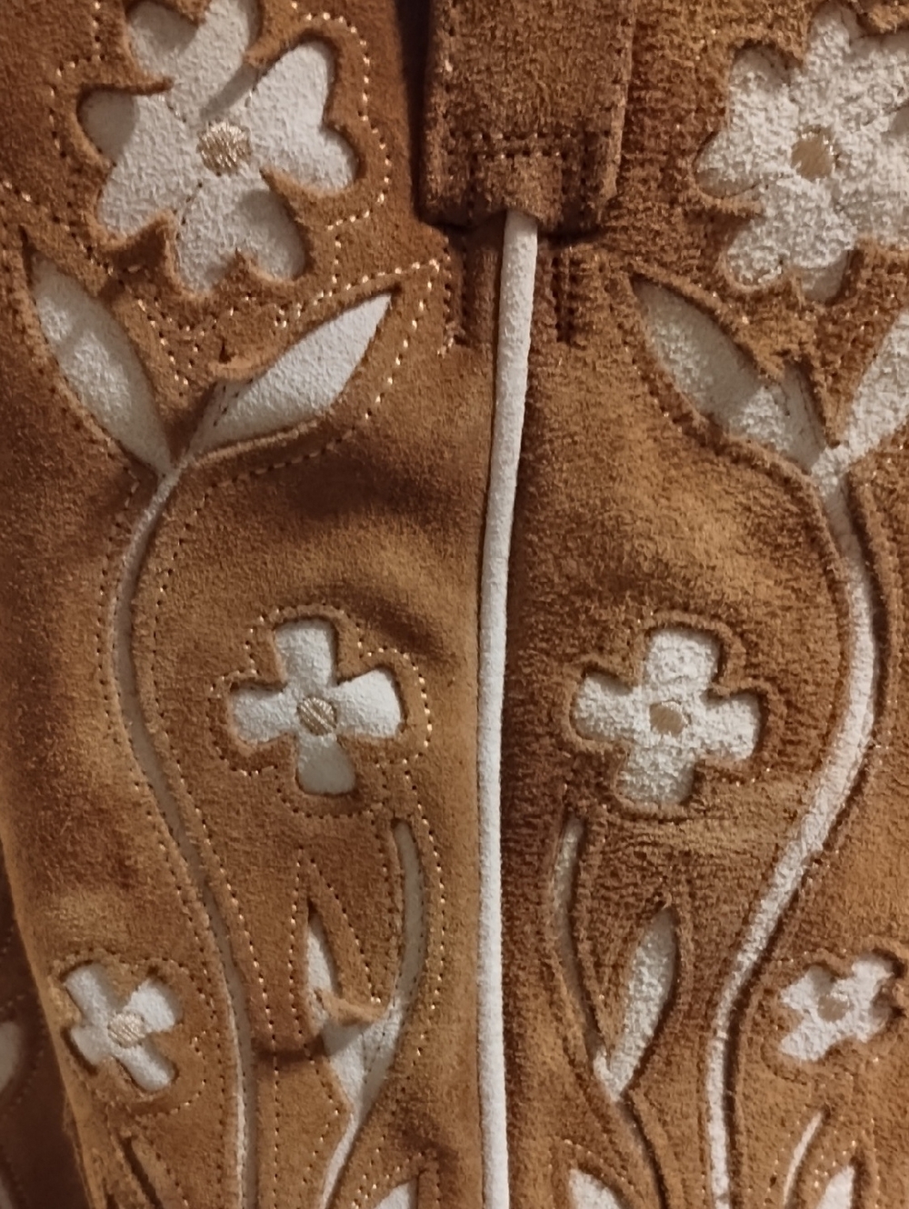 The GREAT X Stetson Suede Floral Cowboy Boots NIB 7 - Picture 8 of 11
